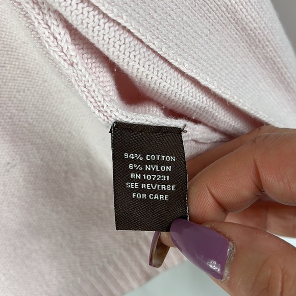 Adrienne Vittadini short sleeve cardigan single button front closure  Sz PS Pink - Picture 9 of 10